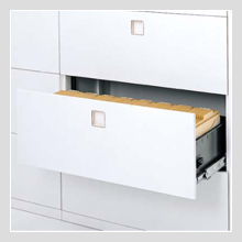 4T73ZC-ZA75 ラテラルキャビネット3段（下置用） 幅800×奥行450×高さ