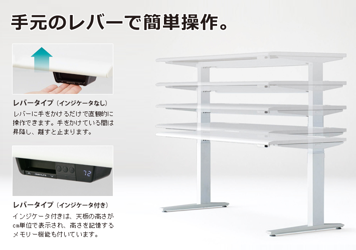 オカムラ 上下昇降デスク スイフト【オフィス家具R 公式通販】