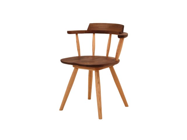 DC341-0W リアル アームチェア（回転） | ナガノインテリア | 家具