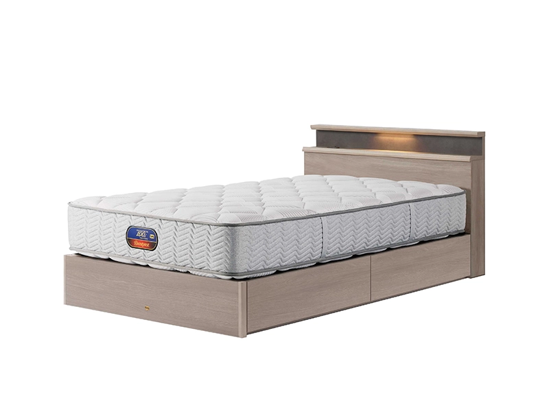 ステイトリー 引出し付 + 7.5インチポケット（AB25107）ダブルベッド