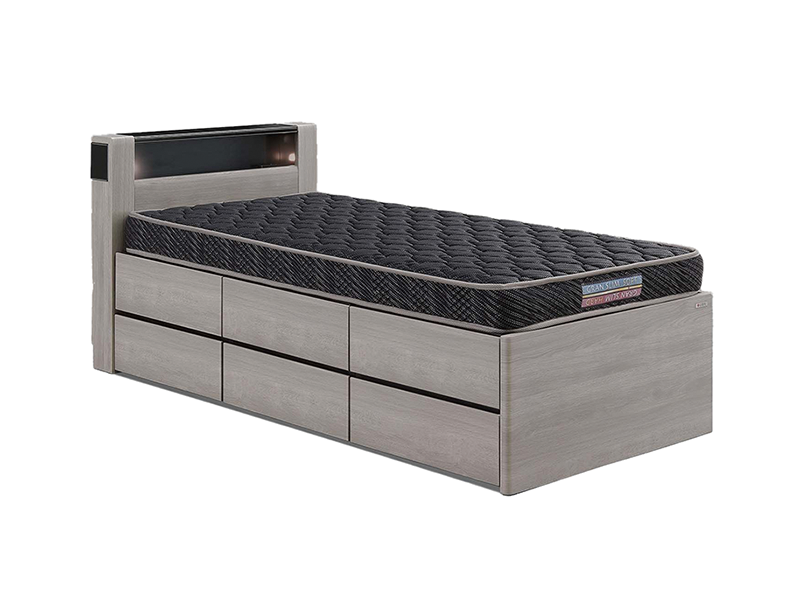 チェスタ サイドBOXタイプ ベッドフレーム シングル | グランツ | 家具