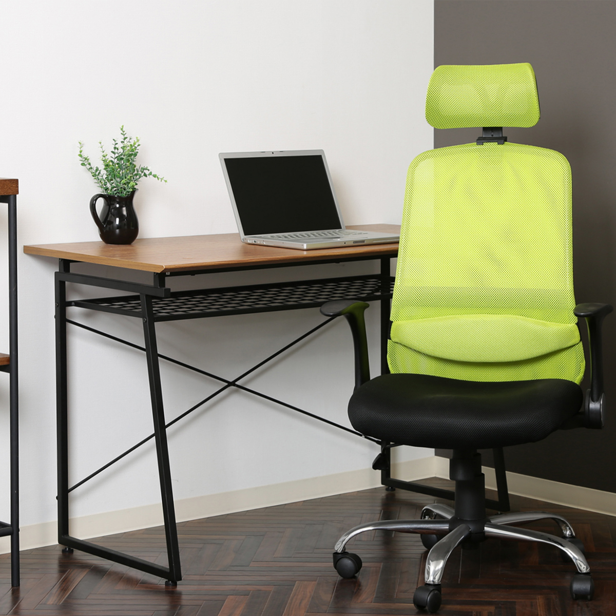 ヘッド付きアームアップチェア 幅660 奥行640 高さ1115-1275 FB-ARP01