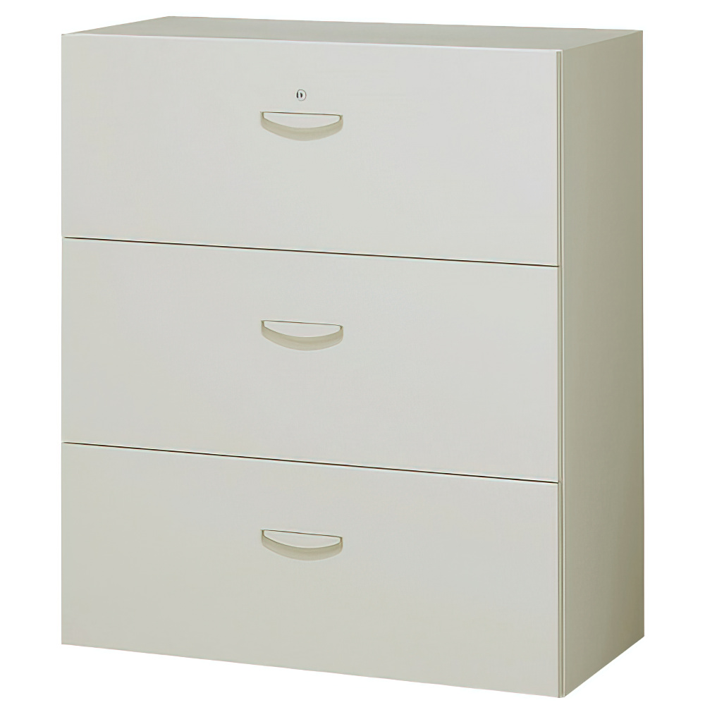 3段ラテラルキャビネット KW45シリーズ 幅900 奥行450 高さ1050 KW45