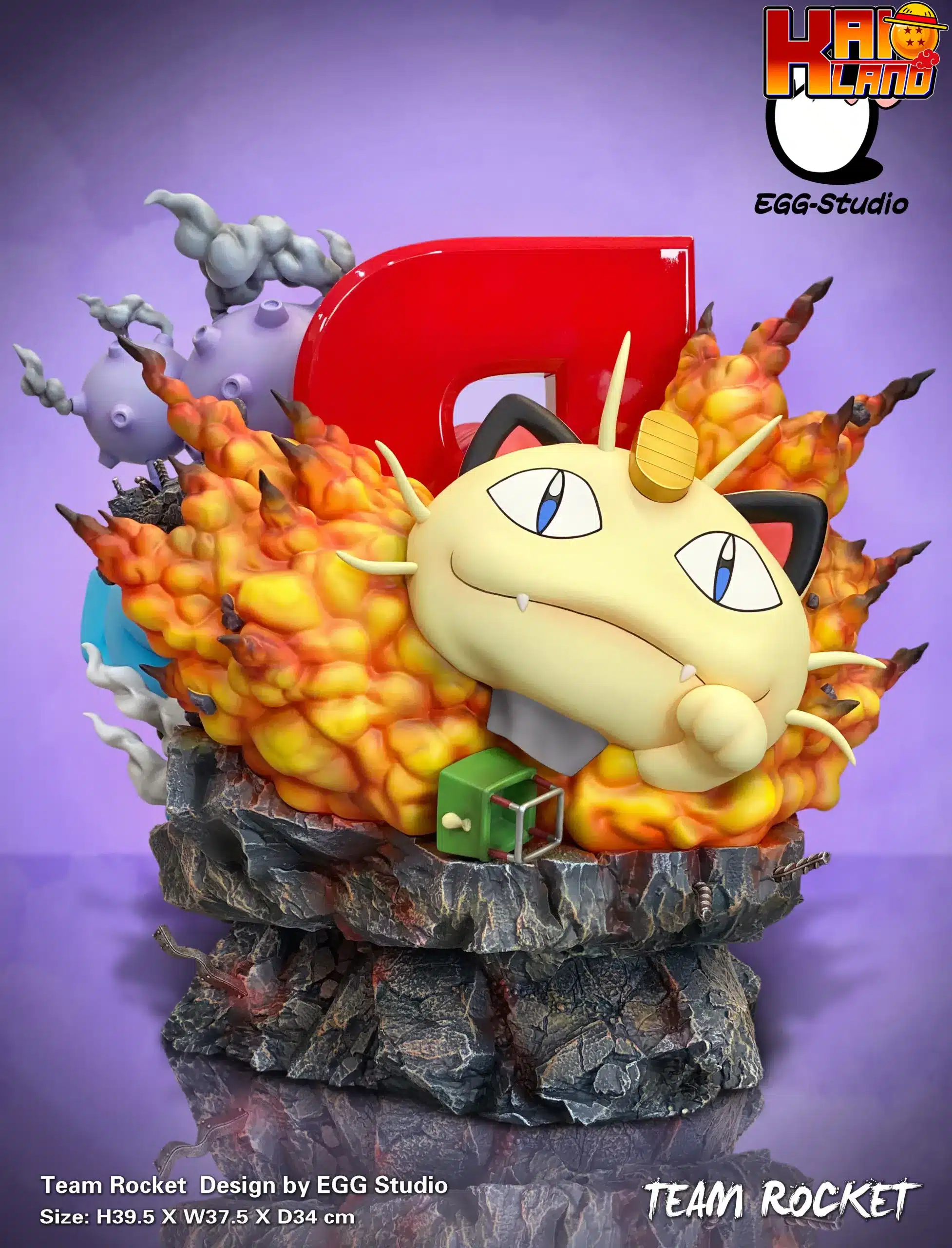 Statue en résine Pokemon EGG Studio Team Rocket Diorama - Kaioland