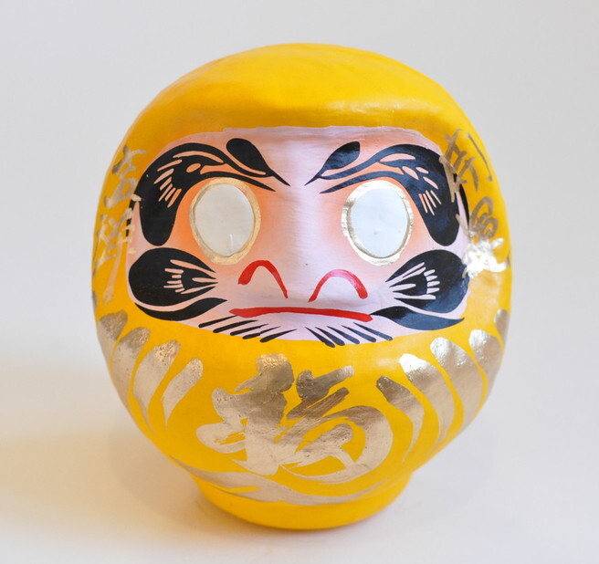 黄色 開運縁起だるま】金運アップ・幸運アップ・変革・変化・夢の実現