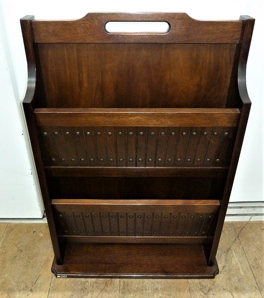 オールドカリモク☆マガジンラック☆酒樽調☆ブラウン☆USED | 名古屋