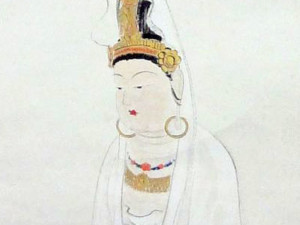 田中一村の観音図 掛け軸 - 掛軸買取 古美術永澤