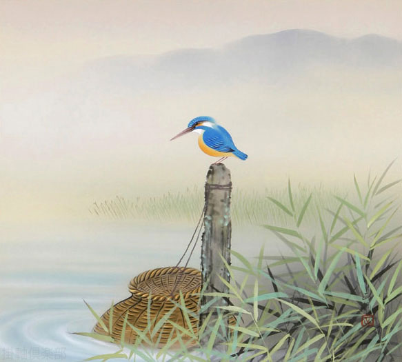 翡翠 川島正行（直筆） 【掛け軸の販売専門店 掛軸倶楽部】