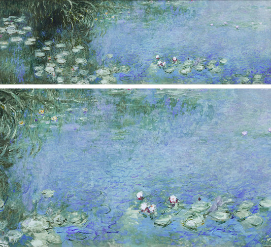 クロード・モネ 睡蓮、朝 オランジュリー美術館所蔵絵画 送料無料