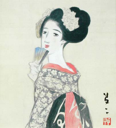 竹久夢二 絵画（色紙額） 美人画 送料無料 商品詳細 掛け軸の販売