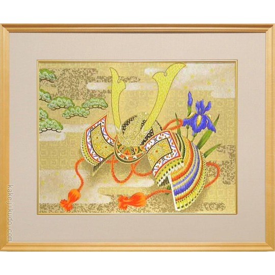 絵画 兜 （工芸和紙額装） 送料無料 【日本画】【端午】 商品詳細