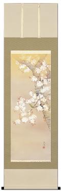 桜に小禽 堀高泉 尺五立！ 春 - 掛け軸（掛軸）販売通販なら掛け軸総本家