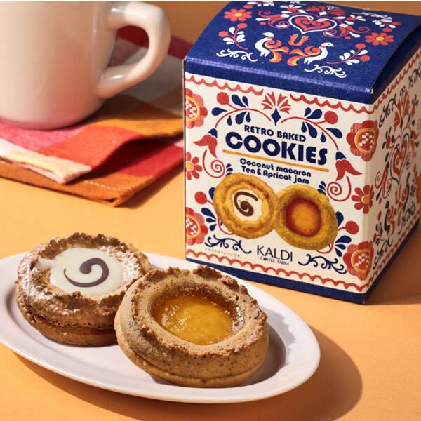 レトロベイクドクッキー（ココナッツマカロン＆紅茶アプリコット） 4p