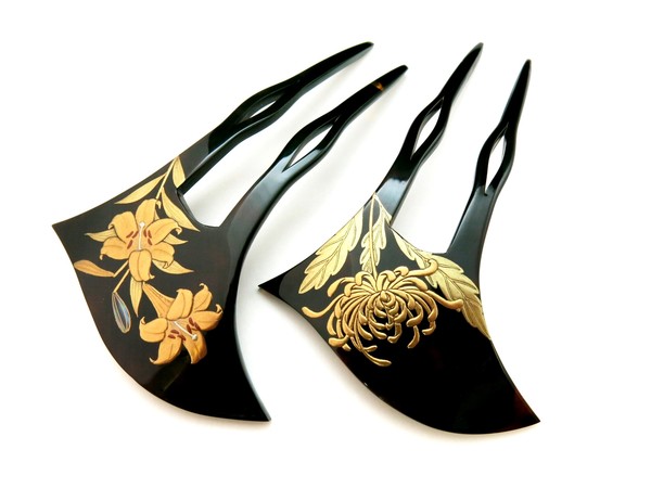 金蒔絵 | べっ甲かんざし・髪飾り・和装小物専門店 銀座かなめ屋