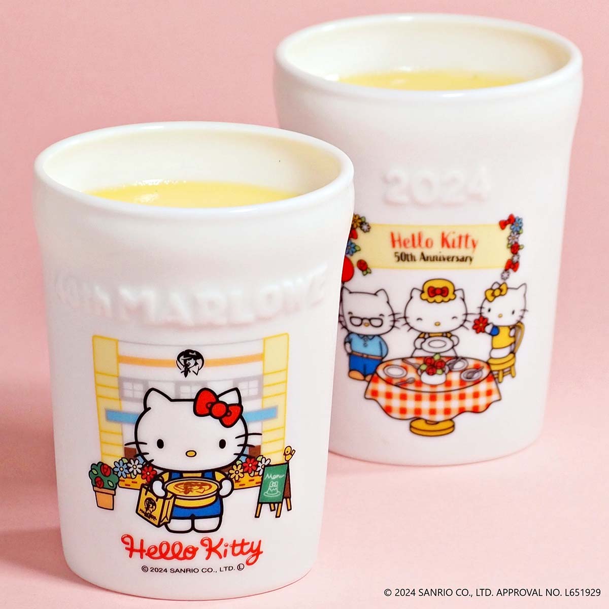 ハローキティ」とコラボ、周年記念デザインのプリン マーロウ