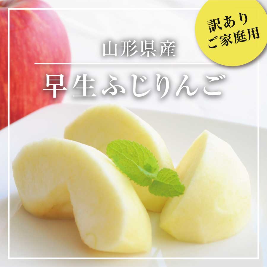 ご家庭用】山形県 朝日町産 訳ありりんご(シナノスイート、早生ふじ