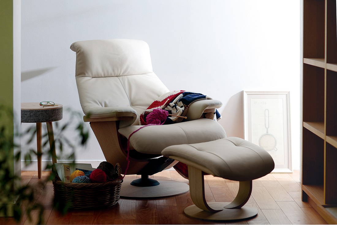 良品】カリモク karimoku オットマン スツール XU4206ブラウン 良品