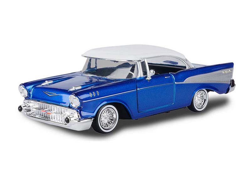 1957 Chevrolet Bel Air Lowrider Blue w/ White Top (Get Low