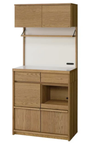 unico（ウニコ）キッチンボード 食器棚 DIFE ディフェ 幅80 オーク材