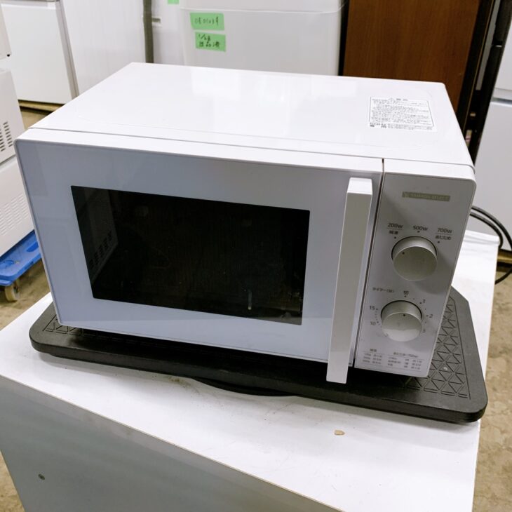 福島県平田村へ出張買取 ヤマゼン 電子レンジ YMW-M17JW5 使用感あり
