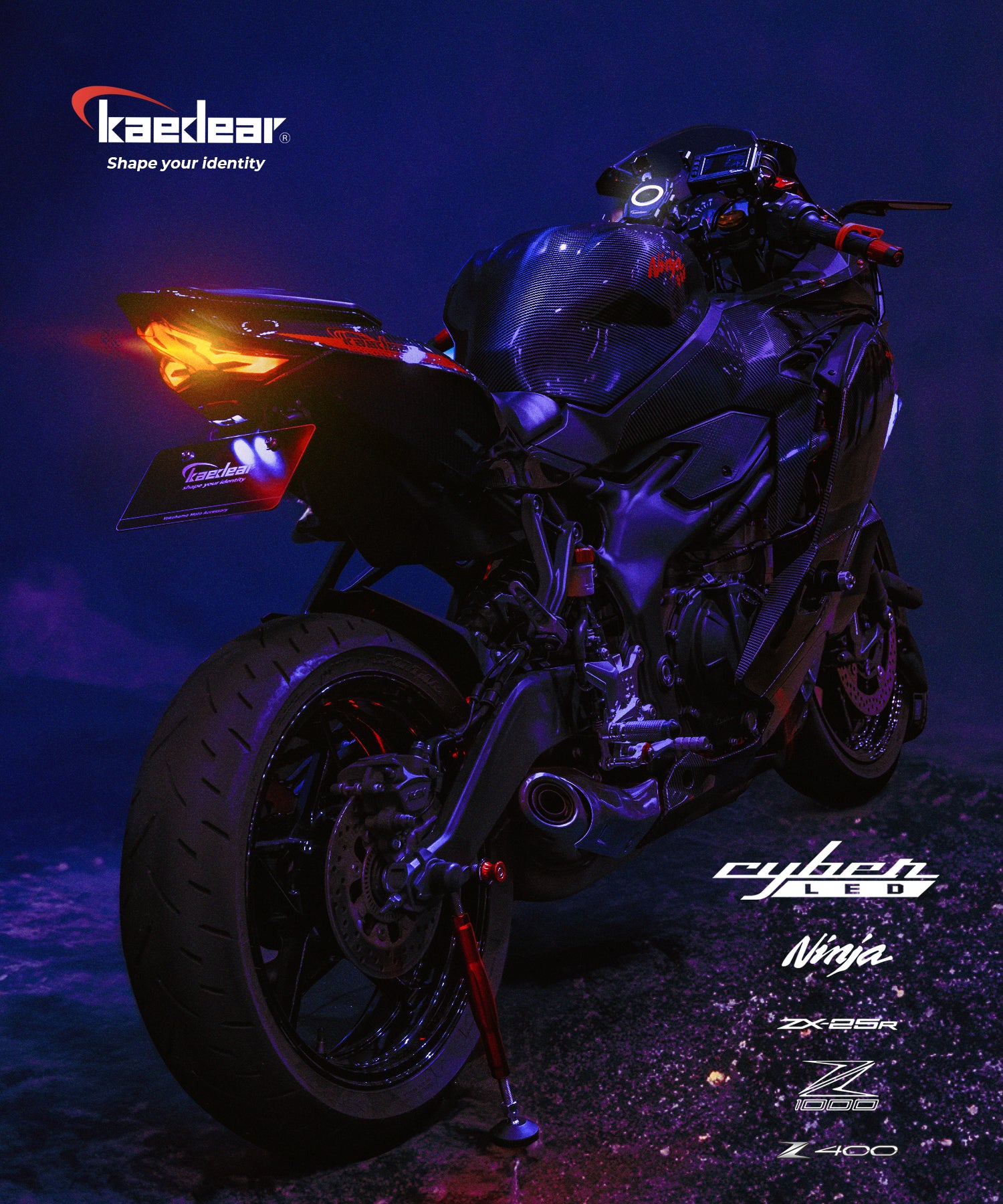 Cyber LED KAWASAKI Ninja ZX-25R カスタムテールランプ / ninja250