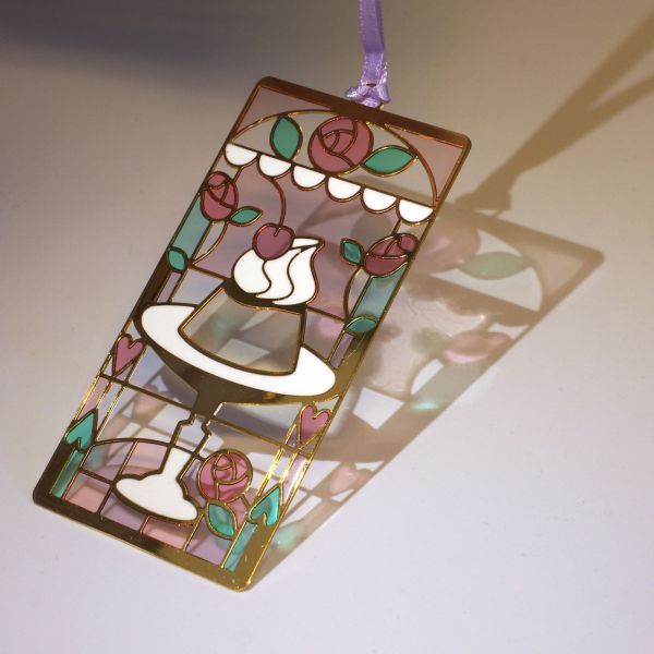 ステンドグラス風 ブックマーク【ほんくま】かわいい しおり おしゃれ