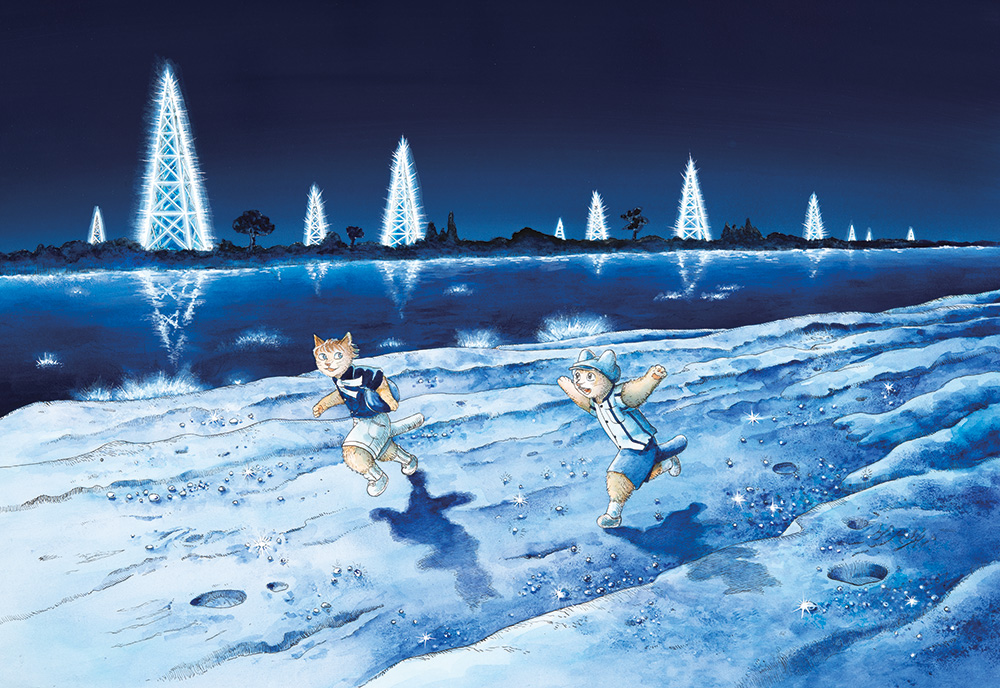 11/1より、ますむらひろし「『銀河鉄道の夜 四次稿編』複製原画展