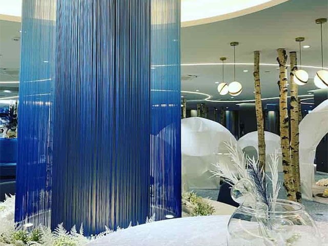 ストリングスカーテン・ラインビュー【段染め】 | 株式会社Anonimo