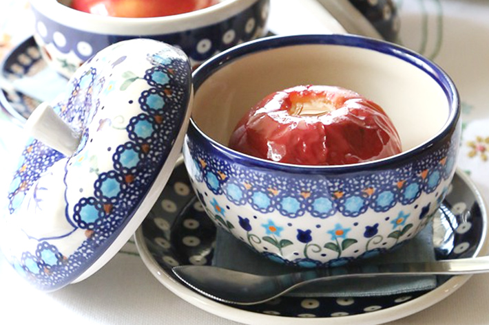 りんごポット・ポーリッシュポタリー(ポーランド食器)