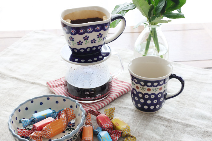 コーヒードリッパー ポーリッシュポタリー(ポーランド食器)