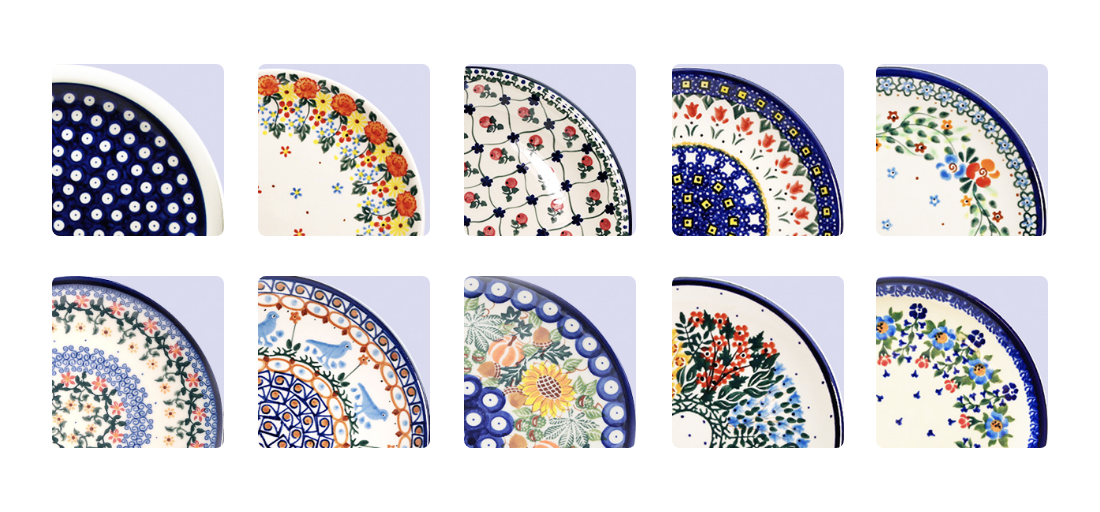 エッグプレート ポーランド陶器