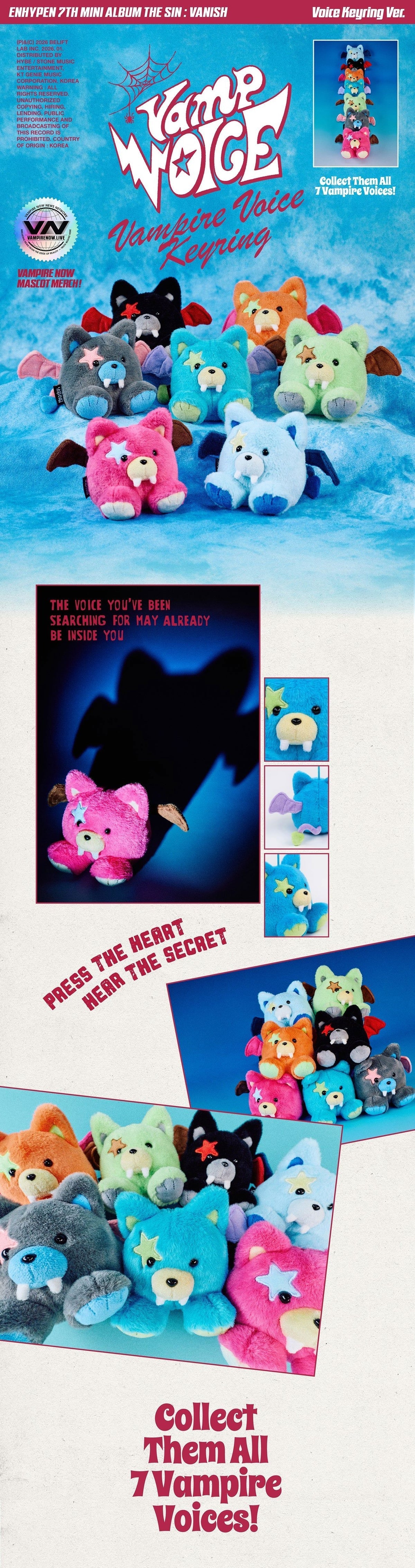 ENHYPEN - THE SIN: VANISH (VOICE KEYRING VER.) – KeaPOP