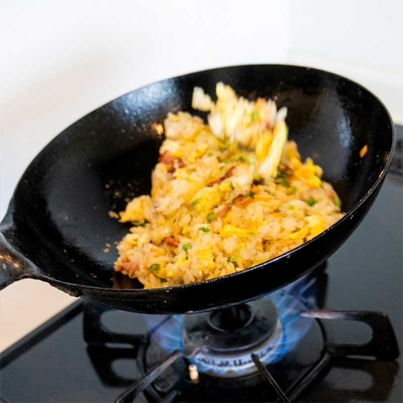 ガス用 山田工業所鉄製打出中華鍋27㎝ (板厚1.6mm）｜キッチンパラダイス