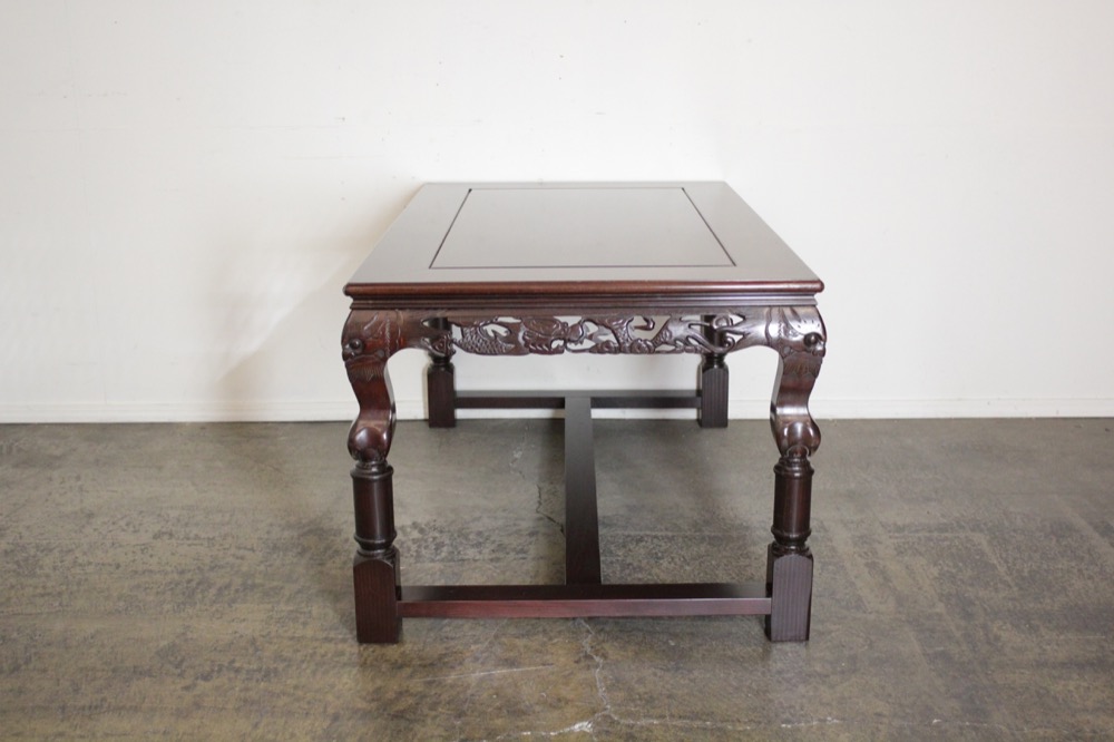 ヴィンテージ 花梨 座卓改造 ダイニングテーブル | キヤアンティークス