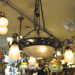 フランス アンティーク Noverdy アイアン 4灯 シャンデリア | キヤ