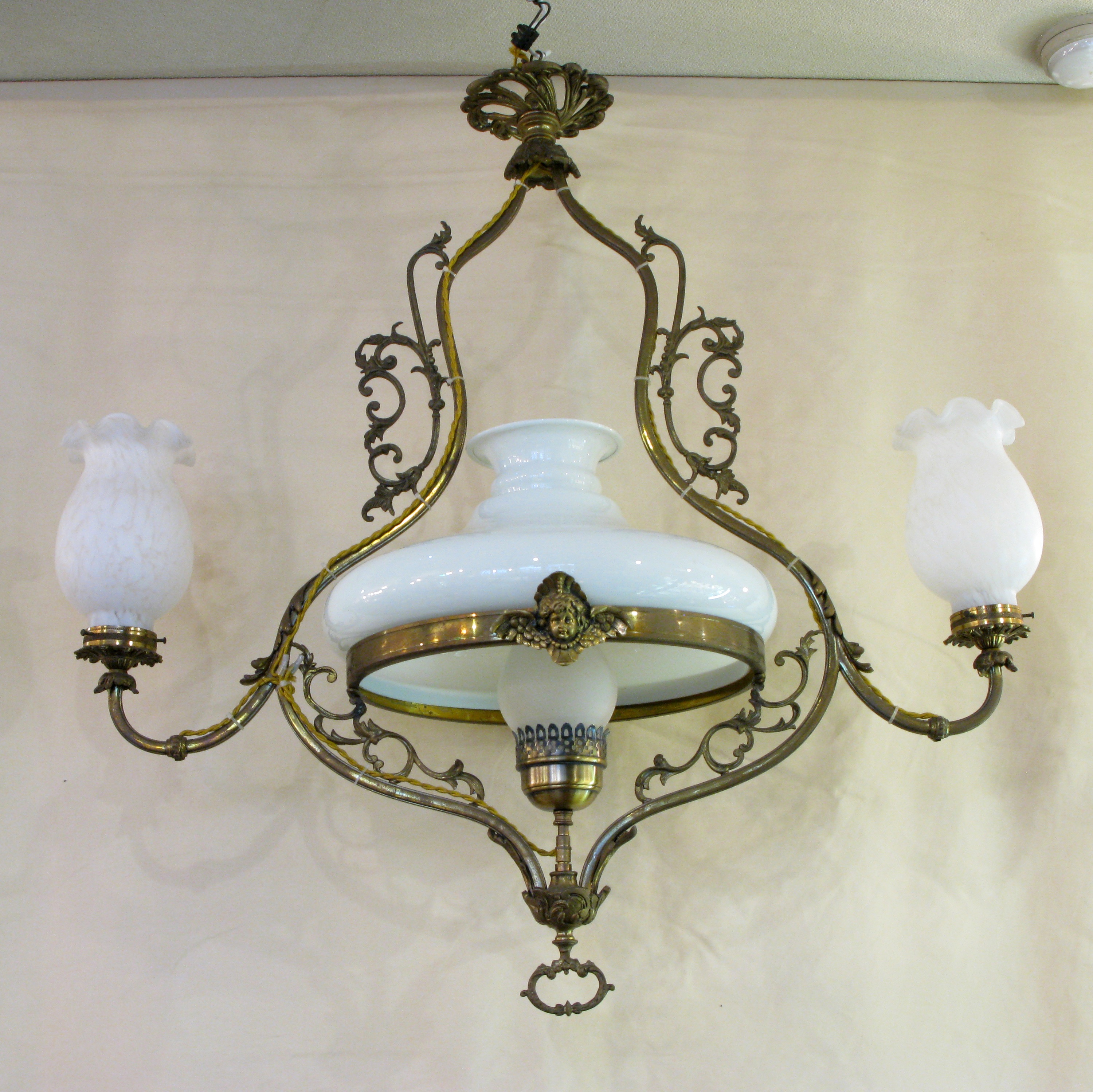 フランス アンティーク 3灯 シャンデリア | キヤアンティークス