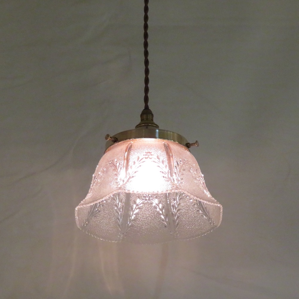 アメリカ アンティーク ガラスシェード ペンダントランプ | キヤ