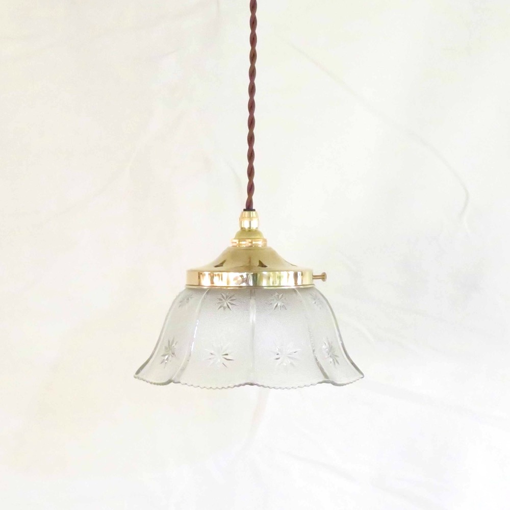 アメリカ アンティーク ガラスシェード ペンダントランプ | キヤ