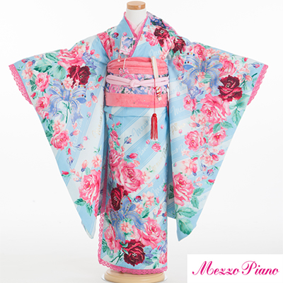 七五三 着物 レンタル 7歳 四つ身セット 320096 Mezzo Piano