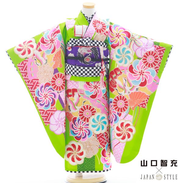 七五三 着物 レンタル 7歳 四つ身セット 320097 JAPAN STYLE×山口智充
