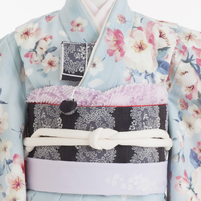 七五三 着物 レンタル 7歳 四つ身セット 320166 JILLSTUART 水色 桜柄