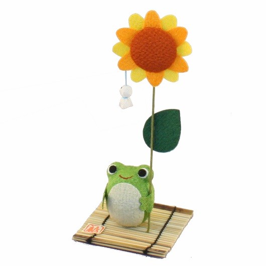晴ればれひまわりカエル・縁起物 / 京都の人形・こけし・和雑貨通販