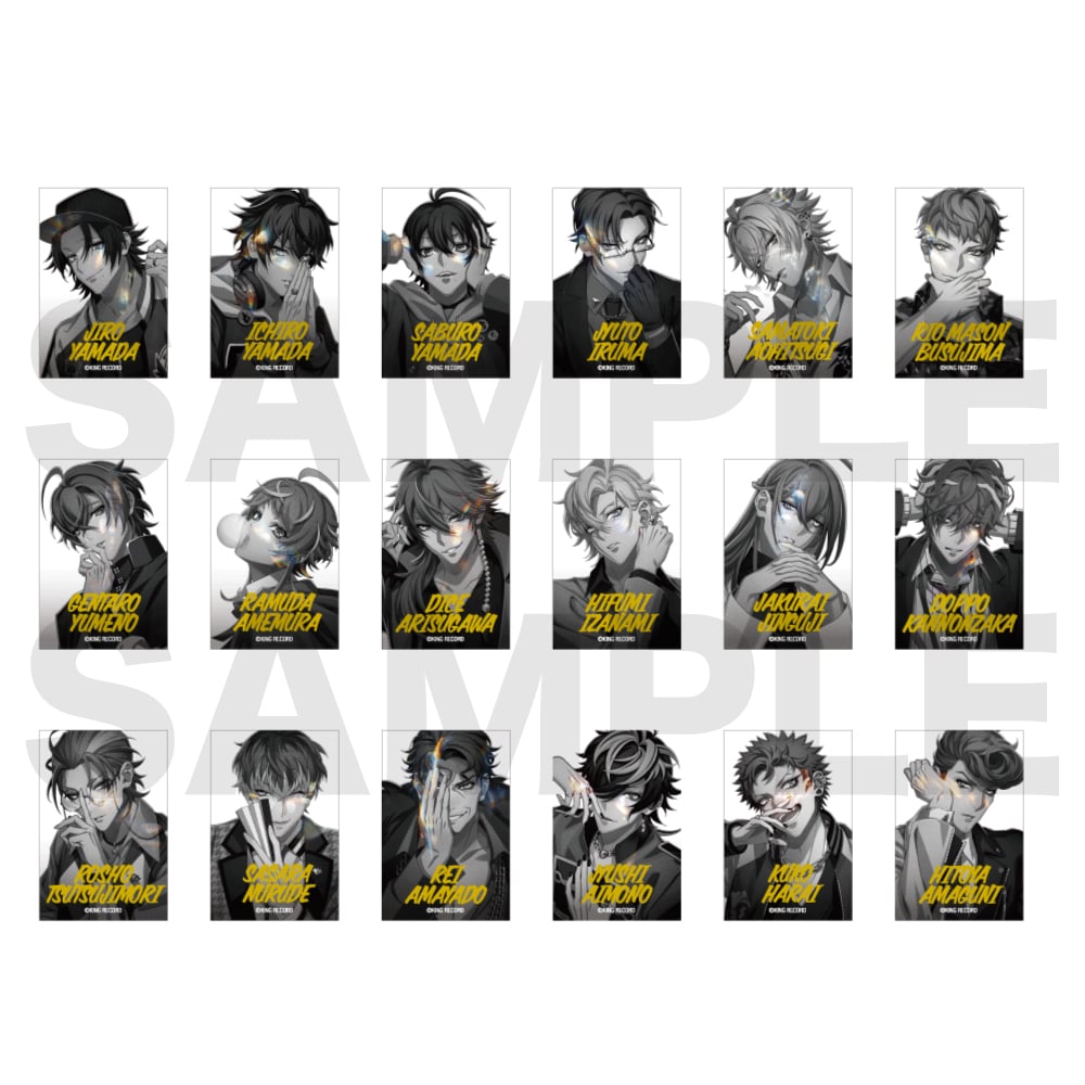 トレーディングメタリックスクエア缶バッジ ヒプノシスマイク