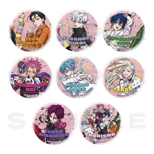 トレーディング缶バッジ 2周年ver.(全8種) カリスマ KING RECORDS