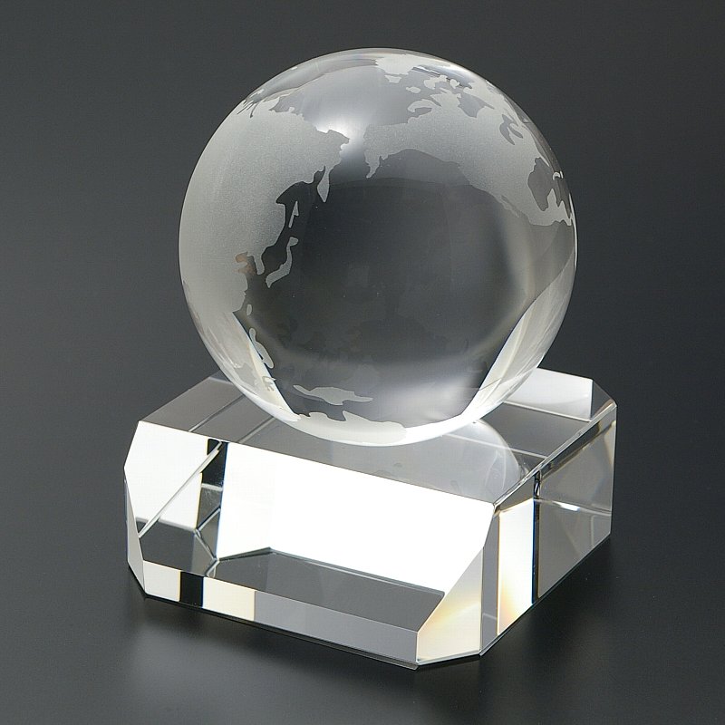 クリスタル地球儀オーナメント,CG80-BS | クリスタル表彰記念品