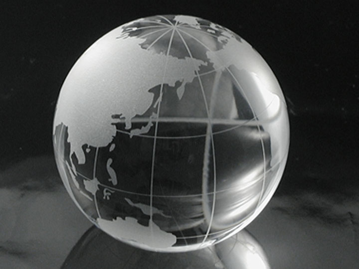 クリスタル地球儀,Crystal Globe,CG-100 | クリスタル表彰記念品