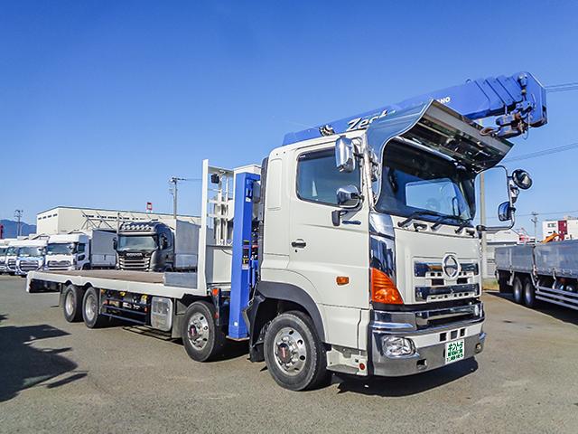 H28/8 日野 プロフィア クレーン付ハイジャッキセルフ QPG-FW1EWEA詳細