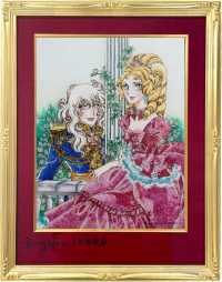 池田理代子氏直筆サイン入り】ジュエリー絵画(R) オスカル&マリー