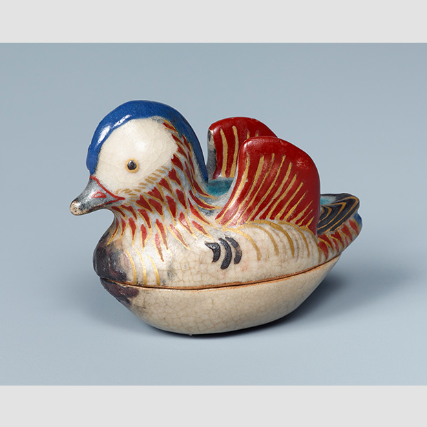 色絵おしどり香合・野々村仁清作 京都｜陶磁｜コレクション｜大和文華館