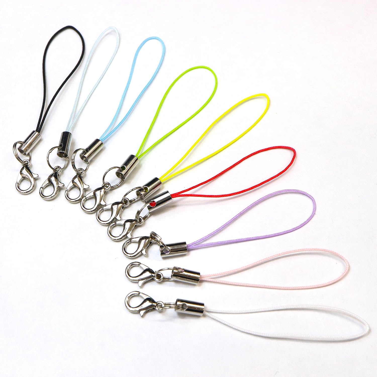 きらきらぷんぷん丸] カニカン付き携帯ストラップ スカイブルー 二重